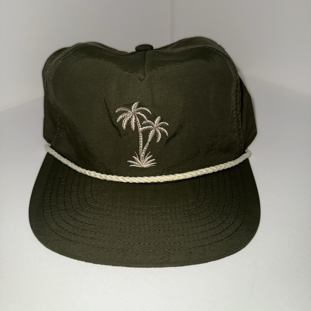 Katin Rope Hat Olive Green with Palm Tree Embroidery